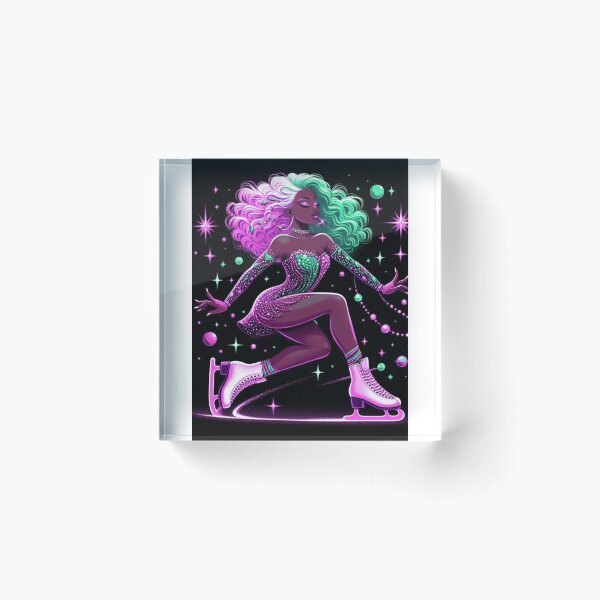 Item preview, Black Bougie Figure Skater designed and sold by Lucienne Reimagined.