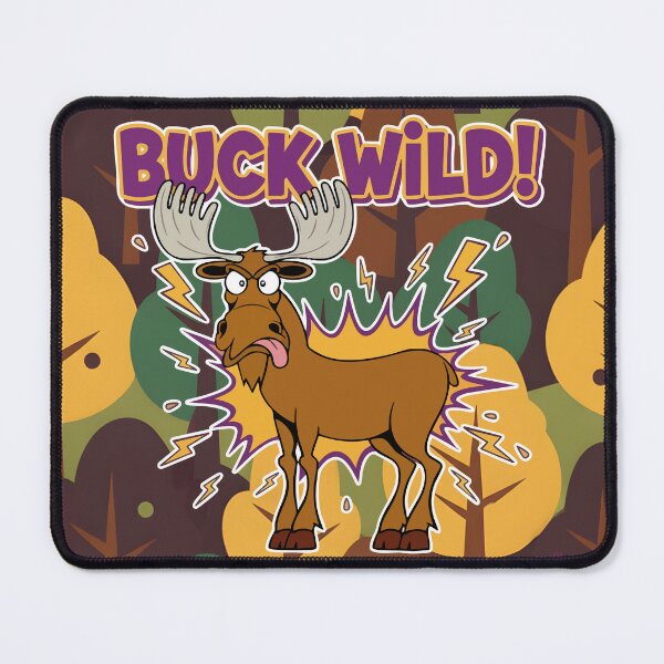 Item preview, Buck Wild! Funny Moose Character Art Vibrant for Wildlife Fans designed and sold by Taridesign.
