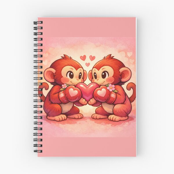 Item preview, Punch Monkey Love – Cute Boxing Monkey Couple Holding Heart designed and sold by Yasmine Mohammed.