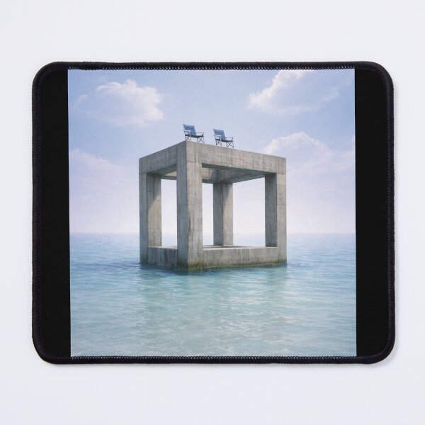 Item preview, Liminal Ocean Structure – Surreal Dreamcore Seascape Aesthetic | Calm but Unsettling Liminal Space Art designed and sold by 486DesignCo.