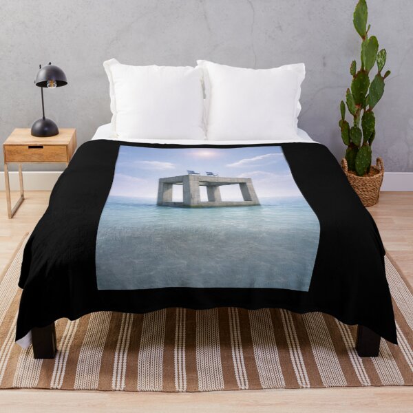 Item preview, Liminal Ocean Structure – Surreal Dreamcore Seascape Aesthetic | Calm but Unsettling Liminal Space Art designed and sold by 486DesignCo.