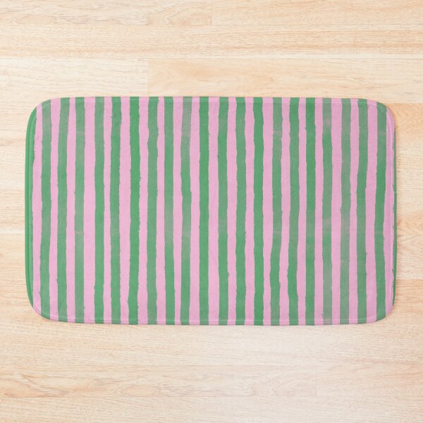 Item preview, Preppy Pink and Green Stripes Pattern | Retro Pastel Stripe Aesthetic designed and sold by OLAIZA.