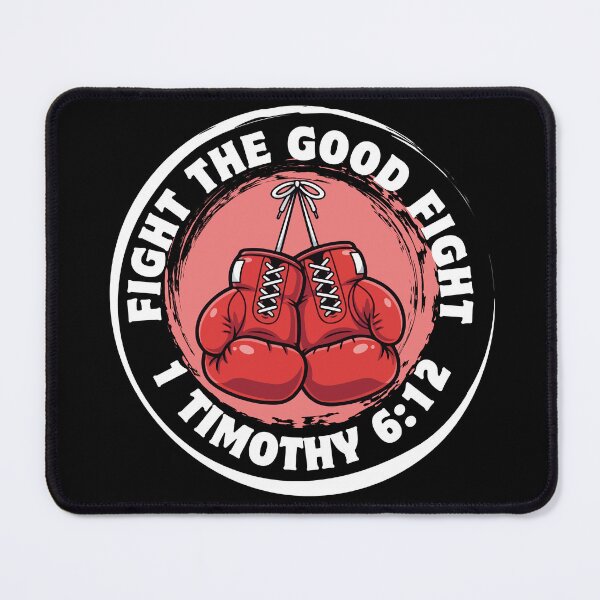 Item preview, Fight the Good Fight - 1 Timothy 6:12 - Christian Warrior designed and sold by MoriaStore.