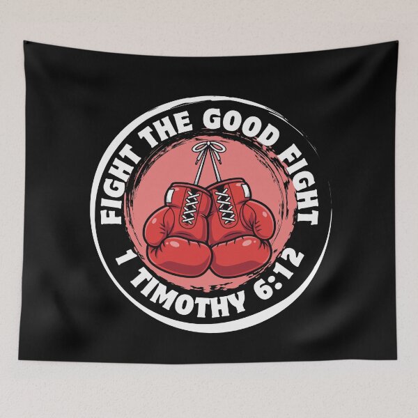 Item preview, Fight the Good Fight - 1 Timothy 6:12 - Christian Warrior designed and sold by MoriaStore.