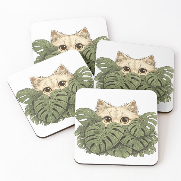 Item preview, Hiding In The Plants Cat Remote Worker Cozy Humor designed and sold by Retro Mood Co.