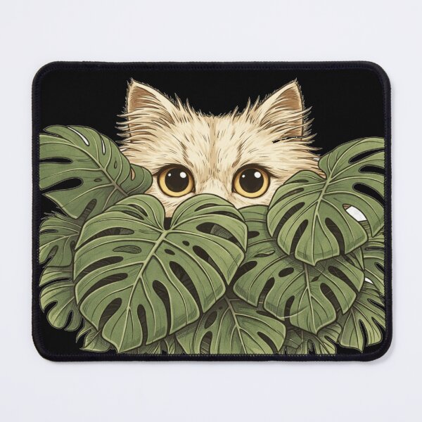 Item preview, Hiding In The Plants Cat Remote Worker Cozy Humor designed and sold by Retro Mood Co.