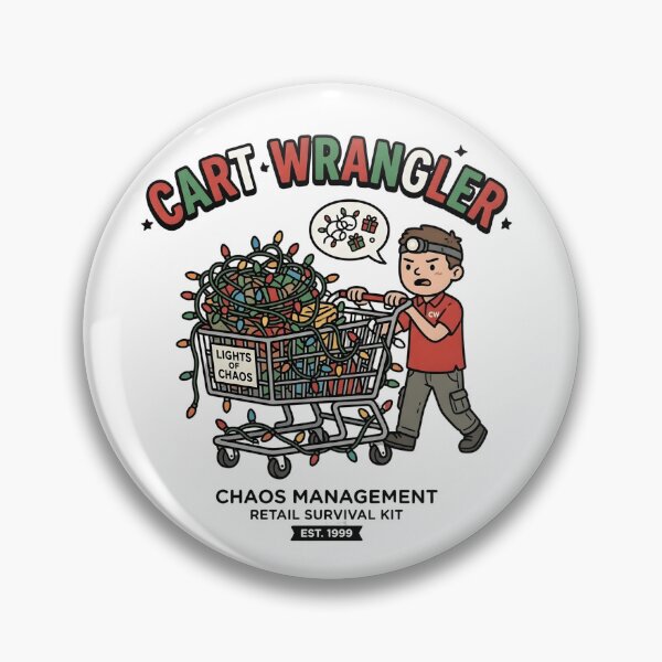 Item preview, Target Team Member - Cart Wrangler Christmas Chaos Design designed and sold by WowDezign.