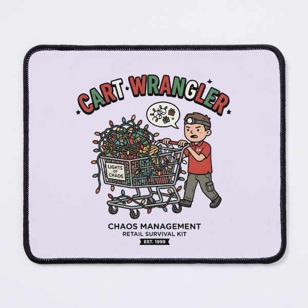 Item preview, Target Team Member - Cart Wrangler Christmas Chaos Design designed and sold by WowDezign.