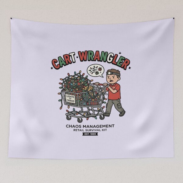 Item preview, Target Team Member - Cart Wrangler Christmas Chaos Design designed and sold by WowDezign.