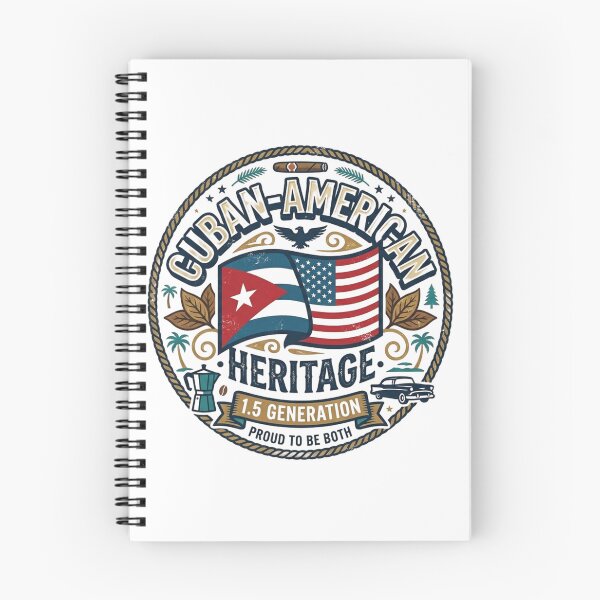 Item preview, Cuban American Heritage Proud To Be Both Vintage Badge Design designed and sold by Wear Sculpt.
