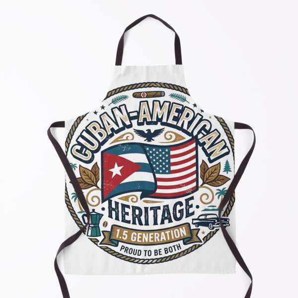 Item preview, Cuban American Heritage Proud To Be Both Vintage Badge Design designed and sold by Wear Sculpt.