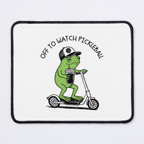 Item preview, Off To Watch Pickleball Frog Funny Animal Meme designed and sold by gunaone-design.