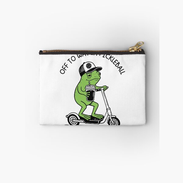 Item preview, Off To Watch Pickleball Frog Funny Animal Meme designed and sold by gunaone-design.