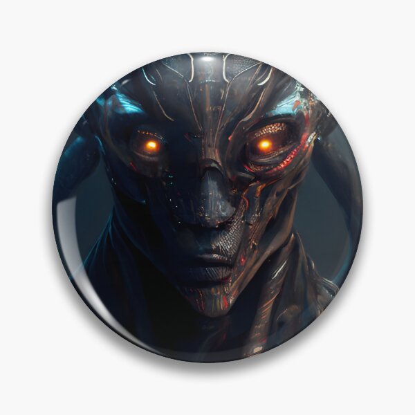 Item preview, Biomechanical Alien Being - Dark and Detailed Science Fiction Art designed and sold by Hipatye26.