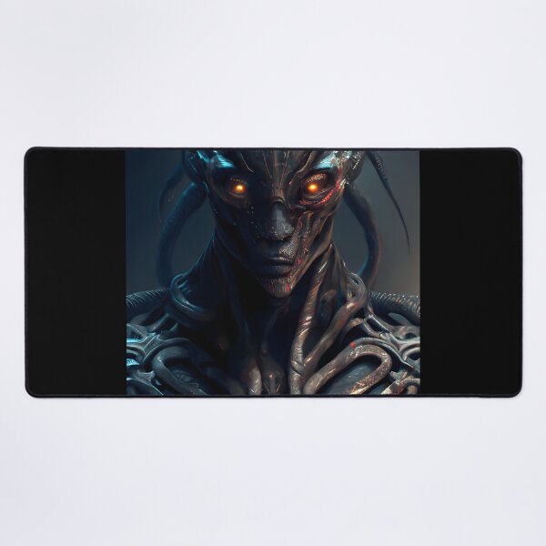Item preview, Biomechanical Alien Being - Dark and Detailed Science Fiction Art designed and sold by Hipatye26.