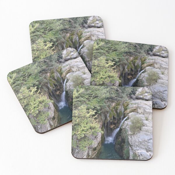 Item preview, Canyon Waterfall with Emerald Pool, Spanish Pyrenees designed and sold by LavaAndLight.
