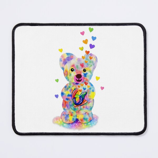 Item preview, Tender Teddy – Rainbow Watercolour Teddy Bear | Joyful Colourful Art designed and sold by LKBMCreative.