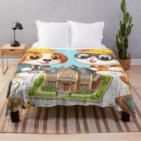 Item preview, Cute Architect Dog and Cat designed and sold by CuteThingsWorld.