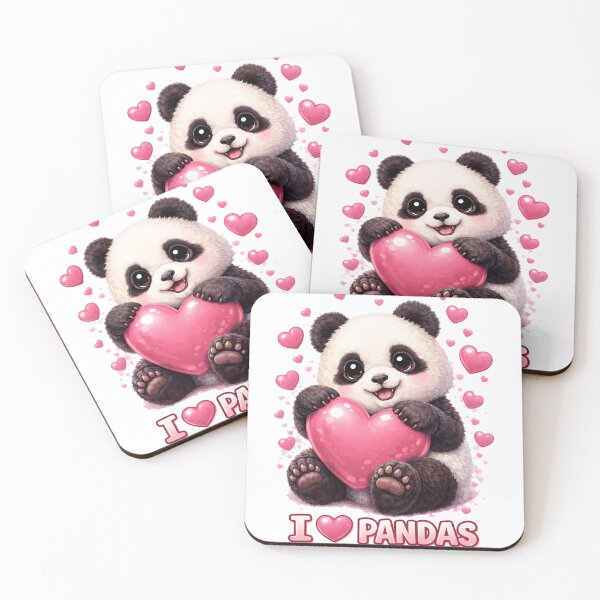 Artikelvorschau, Niedliche Panda-Liebe – Ich liebe Pandas Design entworfen und verkauft von Krisekk.