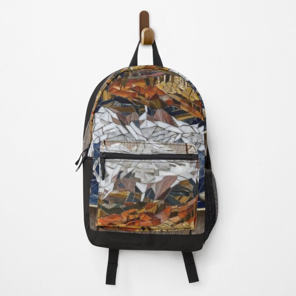 Item preview, Mountain Reflection Mosaic Landscape Art designed and sold by Meteor Destroyer.