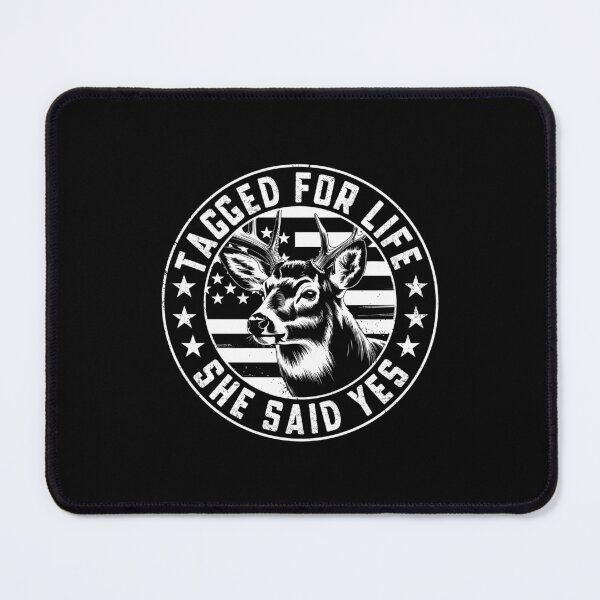 Item preview, Funny Hunting Engagement Gift Tagged for Life She Said Yes designed and sold by gunaone-design.