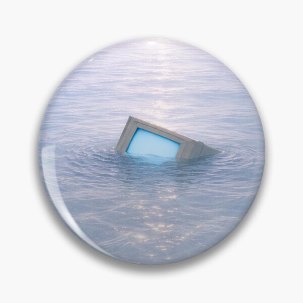 Item preview, Lost Computer at Sea – Retro CRT Monitor Liminal Space Aesthetic designed and sold by 486DesignCo.
