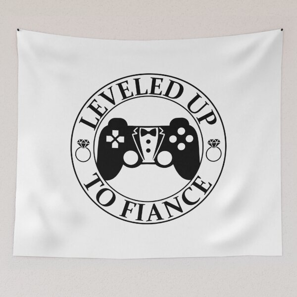 Item preview, Leveled Up To Fiance Funny groom Gamer Engagement Announcement designed and sold by gunaone-design.