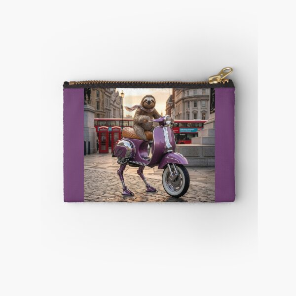 Item preview, Sloth Rides Her Purple Walking Scooter in London designed and sold by Tridentulus.