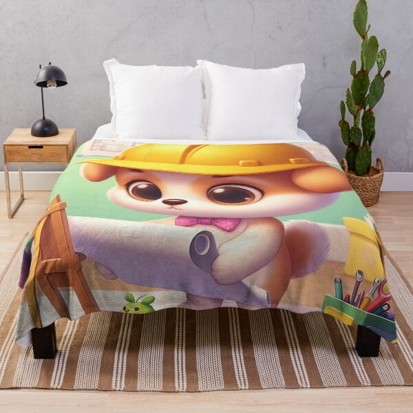 Item preview, Cute Engineer Dog Cartoon designed and sold by CuteThingsWorld.