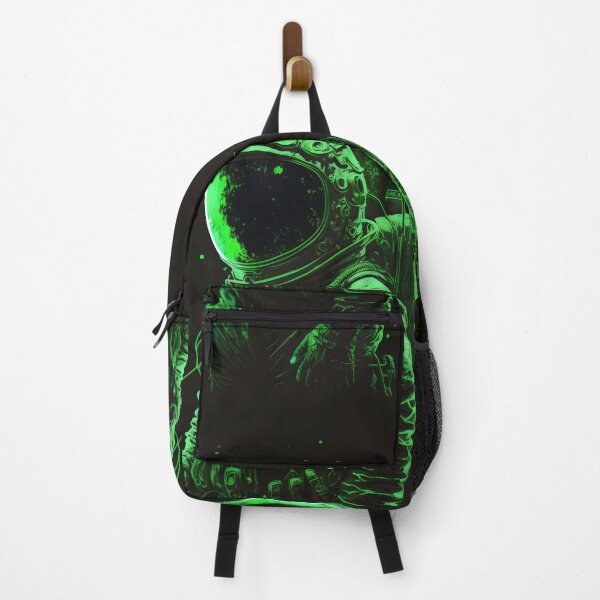 Item preview, Neon Green Astronaut - Space Art with Dark and Luminous Style designed and sold by Hipatye26.
