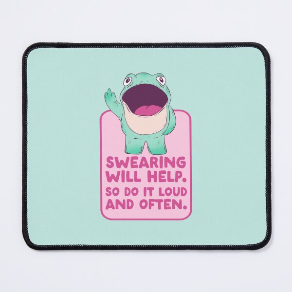 Item preview, Swearing Will Help Funny Frog Meme designed and sold by Jess.a.creates.