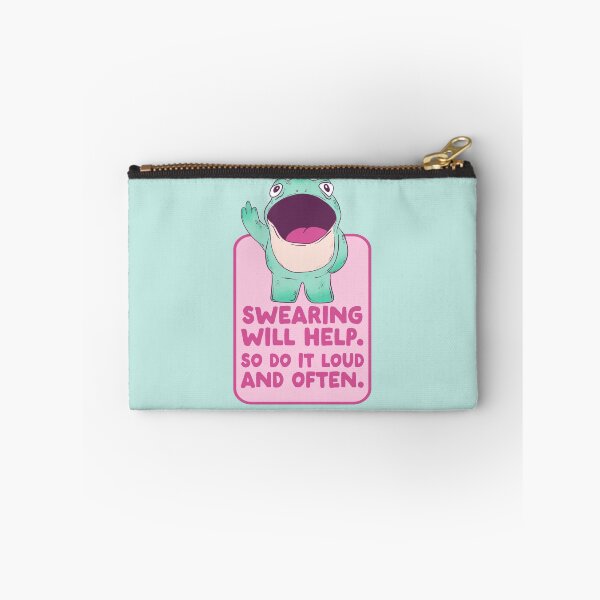 Item preview, Swearing Will Help Funny Frog Meme designed and sold by Jess.a.creates.