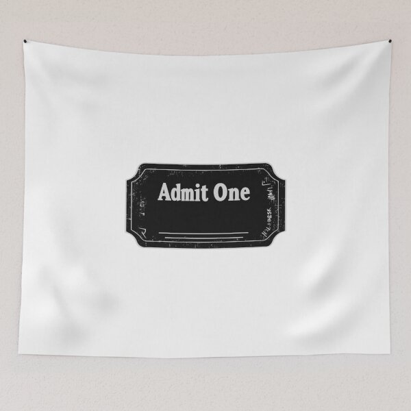 Item preview, Admit One Ticket In Bold Black designed and sold by FWLKIT.