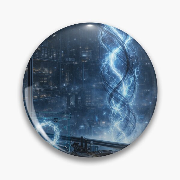Item preview, Futuristic Time Research Laboratory | Sci-Fi Energy Ribbon Experiment in Cyberpunk Research Facility designed and sold by Element Horizon Studio.
