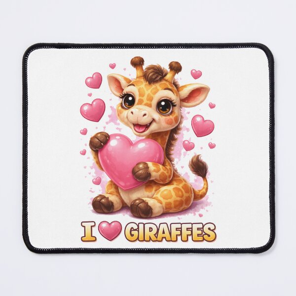 Item preview, Cute Giraffe Love – I Love Giraffes Design designed and sold by Krisekk.