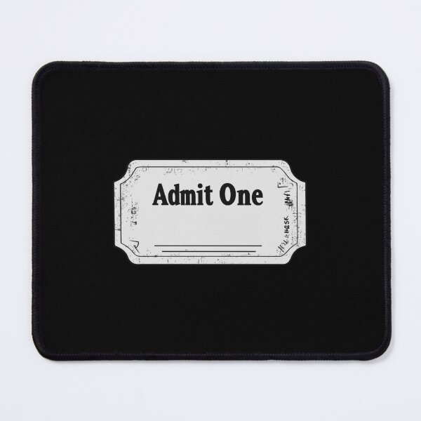 Item preview, Retro Admit One Ticket With Subtle Grunge Texture designed and sold by FWLKIT.