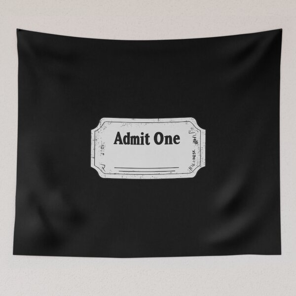 Item preview, Retro Admit One Ticket With Subtle Grunge Texture designed and sold by FWLKIT.
