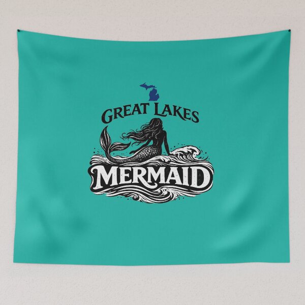 Item preview, Great Lakes Mermaid Michigan designed and sold by FreshWaterWares.
