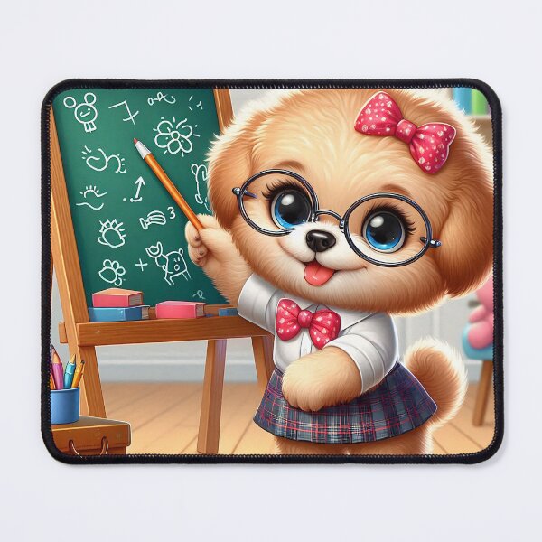 Item preview, Cute Teacher Dog Cartoon designed and sold by CuteThingsWorld.
