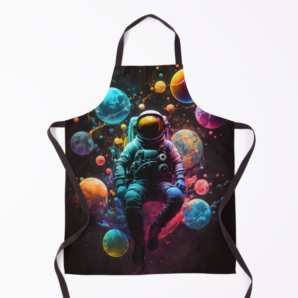 Item preview, Astronaut Resting Among Planets - Cosmic Art with a Vibrant, Psychedelic Style designed and sold by Hipatye26.