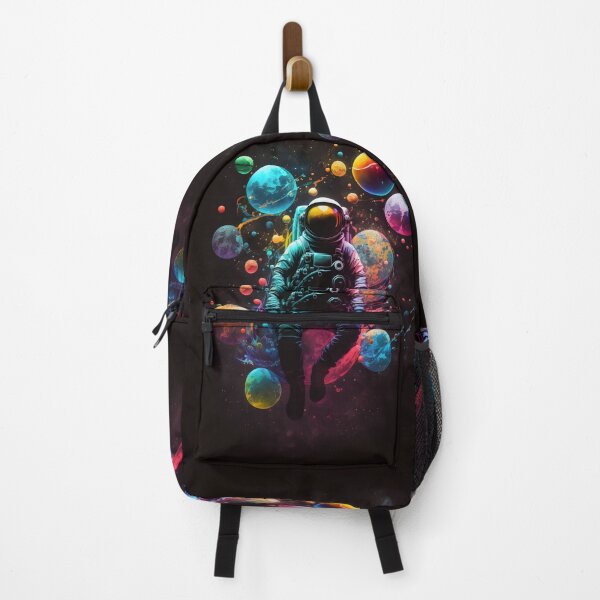 Item preview, Astronaut Resting Among Planets - Cosmic Art with a Vibrant, Psychedelic Style designed and sold by Hipatye26.