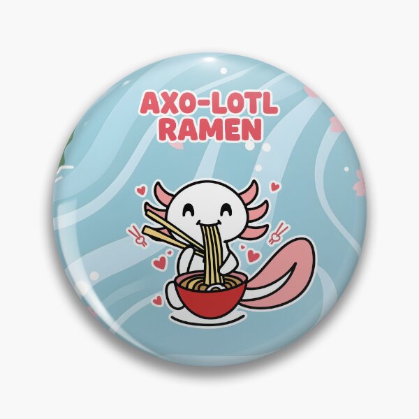 Item preview, Axo-lotl Ramen Kawaii Axolotl Eating Noodles Cartoon designed and sold by Taridesign.