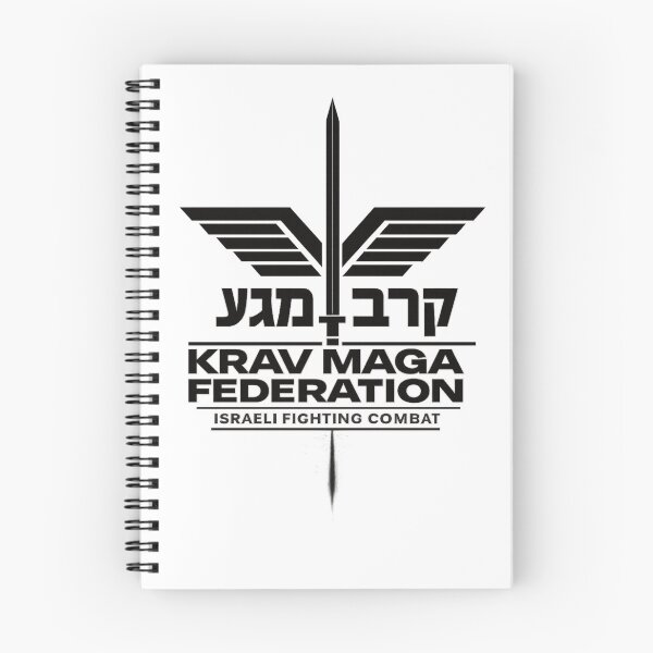 Item preview, Krav Maga Federation Logo Shirt – Israeli Combat Martial Arts Hebrew Sword Emblem designed and sold by 486DesignCo.