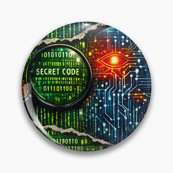 Item preview, Hidden Messages with AI – Cybersecurity Steganography Design designed and sold by Our-redbubble.