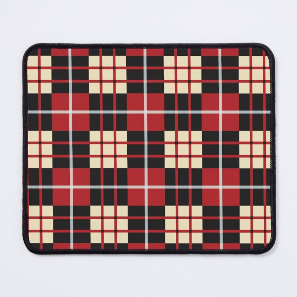 Item preview, Red Black Retro Tartan Plaid Pattern designed and sold by koohstudio.