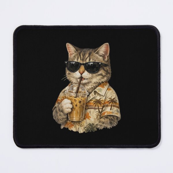 Item preview, Cat Iced Coffee Funny Animal Meme - Summer Vibes designed and sold by gunaone-design.