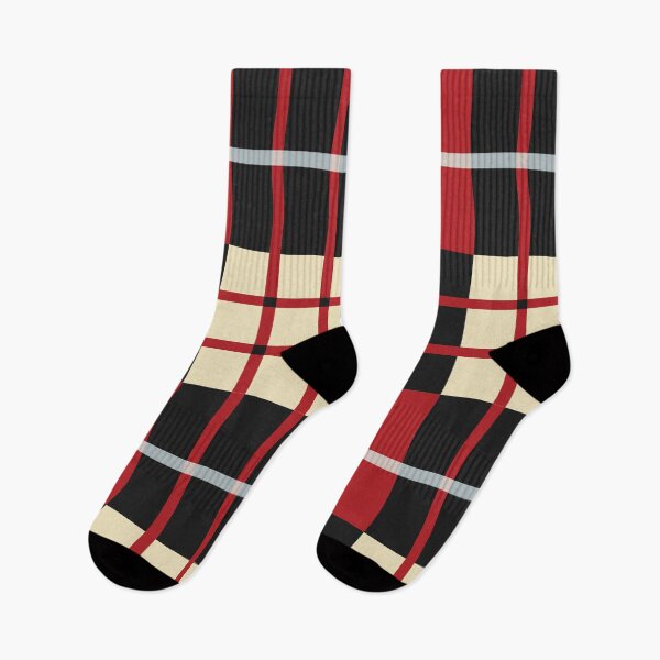 Artikelvorschau, Rot-schwarzes Retro-Tartan-Karomuster entworfen und verkauft von koohstudio.