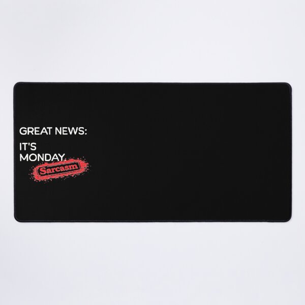 Item preview, Great News: It's Monday.  [Sarcasm Stamp] designed and sold by FoxBaine Designs.