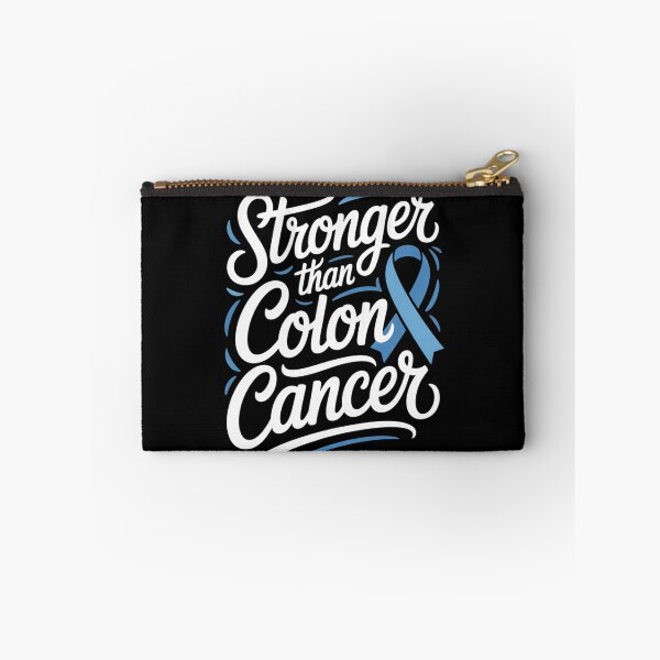 Item preview, Stronger Than Colon Cancer Blue Vine Accent Script Shirt Long Ribbon Awareness Tee designed and sold by DarylWelsh2024.