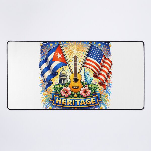 Item preview, Cuban American Heritage Pride – Cuba USA Flag Culture Design designed and sold by Wear Sculpt.